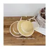 Chapéus de Palha de Verão para Meninas, Chapéus de Palha para Bebês, Chapéus de Palha com Proteção Solar e Fitas, Chapéus de Palha para Praia Atacado