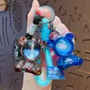 Llavero Creativo y Moderno de Oso Cielo Estrellado, Llavero Personalizado para Coche de Hombre, Colgante para Bolso de Mujer, Exquisito Accesorio Pequeño