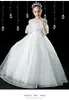 Nuevo vestido largo elegante de verano para niñas Vestido de princesa verano infantil de alta gama champán actuación de piano