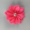 Flor de 4cm feita à mão multi-ângulo 16 pétalas Flor de Pérola Diamante flor de tecido de fita pontiaguda diy acessório de cabeça vestuário 38 cores