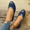 Sapatos de Salto Cuña Apontados de Tamanho Grande para Mulheres, Novos da Primavera de 2024, Estilo Europeu e Americano, Sapatos Doudou, Sapatos Casuais Esportivos para Mulheres