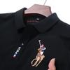 Nueva Camisa Polo de Manga Corta para Hombre de Alta Gama 2026, Camiseta Pulóver Casual y Versátil de Moda con Cuello y Bordado