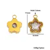 Collar de Moda DIY con Colgante de Gota de Agua/Trébol de Cuatro Hojas/Corazón Incrustado de Circonita de Acero Inoxidable Transfronterizo - Accesorios para Ropa