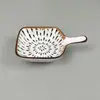 Plato pequeño de cerámica de 4.5 pulgadas con mango bohemio para uso doméstico, Plato creativo para mojar dumplings, Plato pequeño, Plato pequeño para vinagre