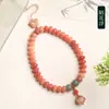 Cadena Colgante para Teléfono Móvil Topacio Crema Bodhi Semilla de Bodhi Real Loto Retro Larga para Teléfono Móvil Llave Colgante Antiperdida para Mujeres