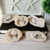 Tigela Tesouro de Geodo de Ágata Branca Marroquina Fatia de Geodo Ornamento Espécime Mineral Pedra Bruta de Cristal Fabricante Atacado