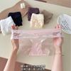 Braguitas de Encaje Rosa Románticas, Nuevo Estilo con Diseño Hueco en la Espalda, Perfectas para un Regalo Dulce y Sexy para Tu Amante, Ropa Interior para Mujeres Jóvenes