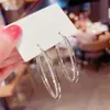 Pendientes de Cruz de Doble Capa con Diamantes Incrustados de Aguja de Plata, Lujo Ligero, Pendientes de Gama Alta, Pendientes de Moda Versátiles de Nicho al por Mayor para Mujeres