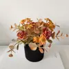 Planta Verde Simulada Planta en Maceta Romero Eucalipto Adornos de Decoración para el Hogar Transfronterizo Plástico Flor Artificial Planta Bonsái Pequeño