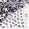6mm Quadrado Strass Fundo Plano Cristal Vidro Diamante Cristal Adesivo Diamante DIY Unha Arte Joias Acessórios de Unha Vestíveis Fabricante Atacado