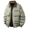 Chaqueta Piloto Retro Americana 2025 para Hombre Primavera y Otoño Popular Nueva Chaqueta de Trabajo con Solapa