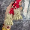 Oro 999 Oro Puro Gato Oro Hola Teléfono Colgante Llavero Regalo para Novia Colgante de Bolsa Kitty