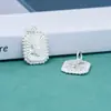 Novo Pingente Quadrado Borboleta Estéreo Estilo Chinês Prata de Lei S925 Material para Corrente de Clavícula Pulseira Acessórios de Prata DIY