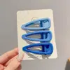 Pinzas para el cabello coloridas, artísticas y coquetas modelo 2025, pinzas de pico de pato estilo universitario para chicas dulces, pasadores para el cabello de estudiante, accesorios para el cabello de alto valor
