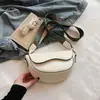 Bolso bandolera retro casual de un solo hombro tipo sillín para mujer, color liso, único, gran capacidad, novedad 2026, texturizado, nuevo estilo de moda