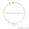 Collar de Cadena de Diamantes Garra Gloriosa Japonesa y Coreana Pulsera de Personalidad Simple Joyería de Mano Dorada para Mujer Collar Transfronterizo de Oro Rosa para Mujer