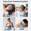 Mascarilla para Ojos de Yoga con Calentamiento por Microondas Transfronteriza Paquete Calentador de Semillas de Lino Lavanda Quitar y Lavar Oscurecimiento Sueño Compresa Caliente Almohada para Ojos