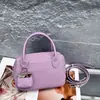 Bolsa Feminina Togo de Couro Bovino de Primeira Camada de Ombro Único Transversal Moda Executiva Bolsa Quadrada Pequena de Couro Genuíno Estilosa Versátil