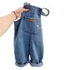 Pantalones vaqueros de tirantes para niños, pantalones sencillos de primavera y otoño, populares y modernos para niños y niñas.
