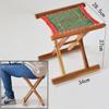 Taburete Plegable de Madera Maciza Hawthorn Wood, Portátil y Práctico para Barbacoa, Uso en Casa, Escuela, Entrenamiento Militar, Tienda de Artículos de Pesca, Almacenamiento, Uso Exterior Simple