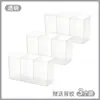 Caja de tres compartimentos para montar en la pared para guardar artículos pequeños detrás de las puertas del gabinete, no requiere perforación, para pinzas de cejas, tijeras, lápices de cejas, brochas y lápiz labial.