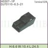 DJ70110-6.3-21 doméstico 172320-2 conector automotivo plug soquete 1p