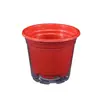 Direto da Fábrica vaso de flor de plástico transparente autoabsorvente preguiçoso plantio hidropônico rabanete verde bacia redonda para armazenamento de água