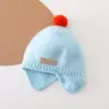 Gorro de Protección para Orejas de Bebé Invierno Estilo Coreano Gorro de Lana Engrosado Cálido Gorro de Punto a Prueba de Viento para Otoño e Invierno de Bebé