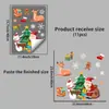 Adesivos de Janela de Natal da Amazon para Fronteiras Papai Noel Boneco de Neve Adesivos de Janela Decoração de Casa para Feriados Adesivos Estáticos
