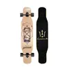 Skate Longboard de 44 Pulgadas para Principiantes, Hombres y Mujeres, Adultos, Tabla de Baile Doblemente Curva Profesional, Monopatín de Cuatro Ruedas de Madera de Arce para Jóvenes