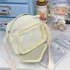 Bolsa de dolor de cuadros azul y blanco suave de huhu, linda, dulce, para chica, ambiente fresco y curativo, bolsa de hombro para fiesta de estudiantes, salida de vacaciones