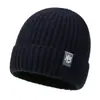 Novo Chapéu de Lã Tricotado Quente Estilo Coreano Masculino Outono e Inverno para Uso Externo Proteção contra o Frio com Forro de Fleece Chapéu de Lã Jovem Tendência