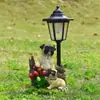 Nueva Luz Solar Hexagonal para Jardín Transfronteriza Adorno de Animales para Patio Parque de Rancho Luz Decorativa para Macizo de Flores al Aire Libre