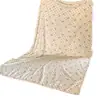 Manta quente casual de veludo macio e glutinoso tipo neve estilo coreano com pequenas flores, hipoalergênica, decorativa para sofá, manta de coral
