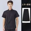 Roupas de Trabalho de Chef de Verão, Manga Curta, Secagem Rápida, Seda de Gelo, Fresco, Respirável, Fino, Uniformes de Chef de Alta Qualidade para Hotel de Comida Ocidental