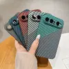 Aplicable a funda para teléfono Pura X View nova15 textura de fibra de carbono tipo piel PC bloqueo de color funda para teléfono Pura80U