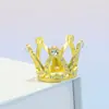 Corona de Perlas Tiara Princesa Decoración de Pastel de Cumpleaños Infantil Adornos Flores de Gipsofila Reina Pequeña Corona Accesorios
