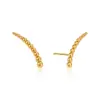 Wanxing Acero Inoxidable Chapado en Oro de 18 Quilates Alas de Línea Sonrisa Pendientes Multiestilo para Mujer Serie Clásica Venta al por Mayor Transfronteriza