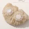 Estilo Fresco de Verano Color Mori Combinación de Colores Perla Flor Margarita Clip Lateral DIY Pendientes Zapatos con Agujero Zapatos de Gelatina Zapatos Accesorios de Flor