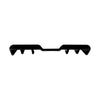 Aplicable a Subaru WRX STI VA 2015-2021 Labio Trasero Cola Labio Spoiler Calcomanía para Coche Exterior Modificación Transfronteriza