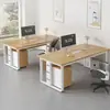 Escritorio de oficina, estación de trabajo para empleado, escritorio para computadora, diseño simple y moderno, escritorio de gerente, escritorio financiero, escritorio para una persona, escritorio ejecutivo simple, banco de trabajo