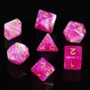 Set de Dados Multilado Starlight New para Juegos de Rol de Mesa, Set de 7 Dados, Accesorios Creativos al por Mayor
