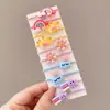 Faixa de cabelo de elástico infantil para menina, anel de cabelo elástico alto, acessórios de cabelo para meninas, não machuca o cabelo, corda de cabelo fofa, adorno de cabeça
