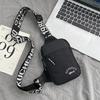 Bolsa de Peito Personalizada Nova Moda para Homens e Mulheres Nylon Leve Esportiva Transversal Bolsa de Ombro para Celular Estampada Menino da Música