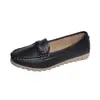 Zapatos de Enfermera para Mujer, Nuevo Estilo Primavera y Otoño 2026 Mocasines Planos Perezosos sin Cordones, Zapatos de Caña Baja Estilo Coreano de Suela Suave para Mujeres Embarazadas