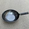 Procesando Wok Personalizado Zhangqiu Negro Olla de Fondo Plano Sin Recubrimiento Antiadherente Olla con Menos Humo de Aceite Olla Antiadherente Wok Doméstico para Estufa de Gas