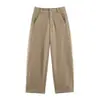 Comercio Exterior 2026 Otoño Nuevo Estilo Europeo y Americano Moda Femenina Casual Holgado Color Sólido Cintura Alta Pantalones tipo Cubo 8372248