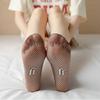 Calcetines de Verano para Mujer, Calcetines Cortos, Calcetines de Seda de Cristal Antideslizantes hasta la Mitad de la Pantorrilla, Calcetines Transparentes Anti-enganche para Mujer, Anti-enganche