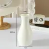Vaso de Plástico Escandinavo Arranjo de Flores para Casa Flor Artificial Sala de Estar Moderno Criativo Simples Pequeno Flor Seca Branco Decoração Ornamentos