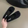 Zapatos Planos de Suela Lisa para Mujer 2024 Nuevos Retro de Suela Blanda Zapatos de Pezuña de Cerdo Zapatos de Punta Dividida Nicho Zapatos Plegados de Abuela Mocasines